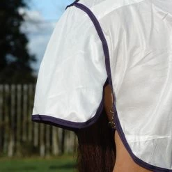 Weatherbeeta Comfitec Essential Mesh II Standard Neck - White, Maroon And Grey -Equestrian Supplies 10006780 F