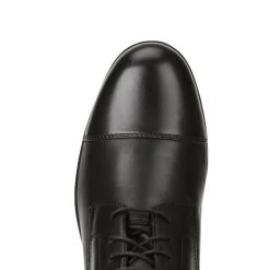 Men's Heritage IV Lace Paddock Boot - Black -Equestrian Supplies 10020125 toe