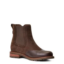 Wexford Brogue Waterproof Boot - Chocolate Brown -Equestrian Supplies 10040385 F