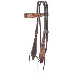 Dusty Floral Browband Headstall - ONE SIZE