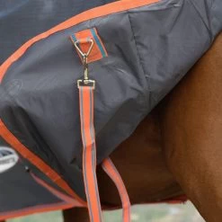 Weatherbeeta Comfitec Essential Plus Standard Neck - Lite - Light Grey, Orange And Blue -Equestrian Supplies 10192990 D