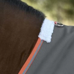 Weatherbeeta Comfitec Essential Plus Standard Neck - Lite - Light Grey, Orange And Blue -Equestrian Supplies 10192990 G