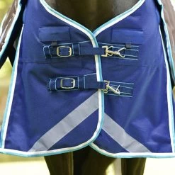 Weatherbeeta Comfitec Ultra Tough Detach-A-Neck - Medium - Blue, Bright Blue And White -Equestrian Supplies 10228810 J