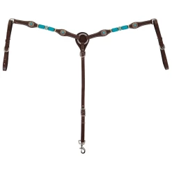 Turquoise Roundup Breast Collar - ONE SIZE