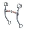 Tom Thumb Snaffle Bit, 5" Roller Mouth, Stainless Steel - 5