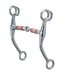Tom Thumb Snaffle Bit, 5" Roller Mouth, Stainless Steel - 5
