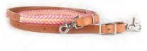 Waxed Laced Roping Reins - Pink