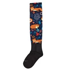 Ovation Child's PerformerZ™ Boot Sock - CHILD -Equestrian Supplies 11470 PLAYFUL FOXES l