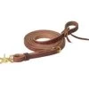 Oiled Canyon Rose Heavy Harness Roper Reins - 5/8X8FT