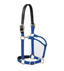 Breakaway Original Adjustable Chin And Throat Snap Halter - BLUE