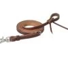 Oiled Canyon Rose Heavy Harness Roper Reins - 5/8X8FT