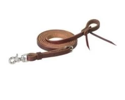 Oiled Canyon Rose Heavy Harness Roper Reins - 5/8X8FT
