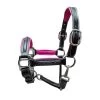 Fancy Stitched Padded Pony Halter - Pink