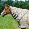5/A Baker Neck Cover For Turnout - Tan Plaid