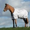 Saxon Mesh Fly Sheet - White With Navy