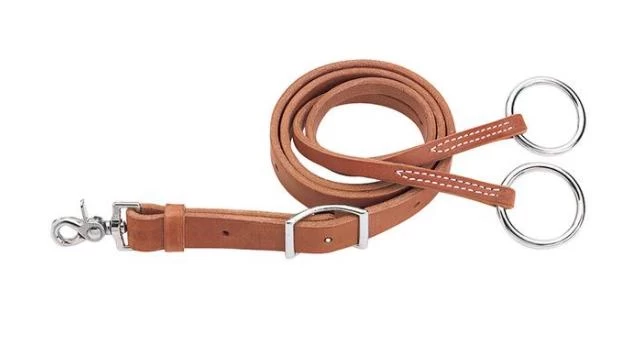 Leather Training Fork Girth Attachment - Russet 1 Leather Training Fork Girth Attachment - Russet