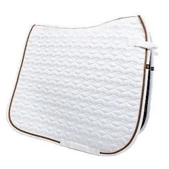 Tango Geometric Dressage Pad - DRESSAGE -Equestrian Supplies 15226 WHITE l