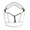 4pc Sheepskin Halter Set - Pony- White