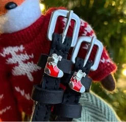 Stockings With Care Spur Straps - Black