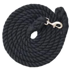Kensington 10' Cotton Lead Rope - Black