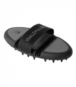 Waldhausen Flex Massage Curry Comb - Black And Grey
