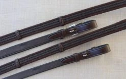 5/8" Set Grip Reins - Australian Nut