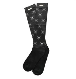 Padded Skull And Crossbones Boot Sock - One Size