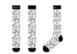 Tall Boot Sock - CHILD 11 Tall Boot Sock - CHILD -Equestrian Supplies 17299 PURPLE HORSESHOES l