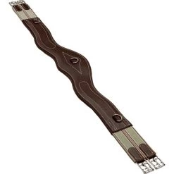 M Toulouse Anatomic Leather Girth - Chocolate