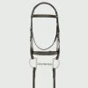 Ovation Elite Wide Fancy Stitched Bridle - Dark Brown