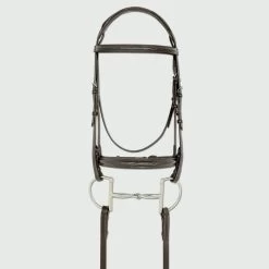 Ovation Elite Wide Fancy Stitched Bridle - Dark Brown