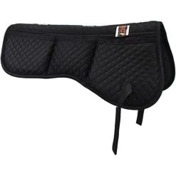 6-Pocket Contoured Cotton Correction Half Pad - Black