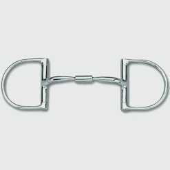 Myler Dee Without Hooks, Stainless Steel Comfort Snaffle - 5IN