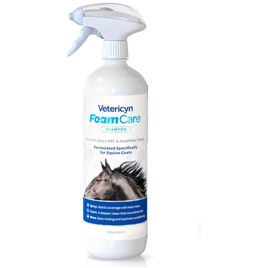 Vetericyn FoamCare Equine Shampoo - 32oz 1 Vetericyn FoamCare Equine Shampoo - 32oz