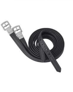 Prestige Non-Stretch Stirrup Leathers 160cm - Black