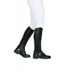 Dublin Evolution Side Zip Half Chaps - Black