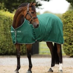 Rambo® Stable Sheet – Nylon Lining (No Fill) - Hunter Green/Green/White