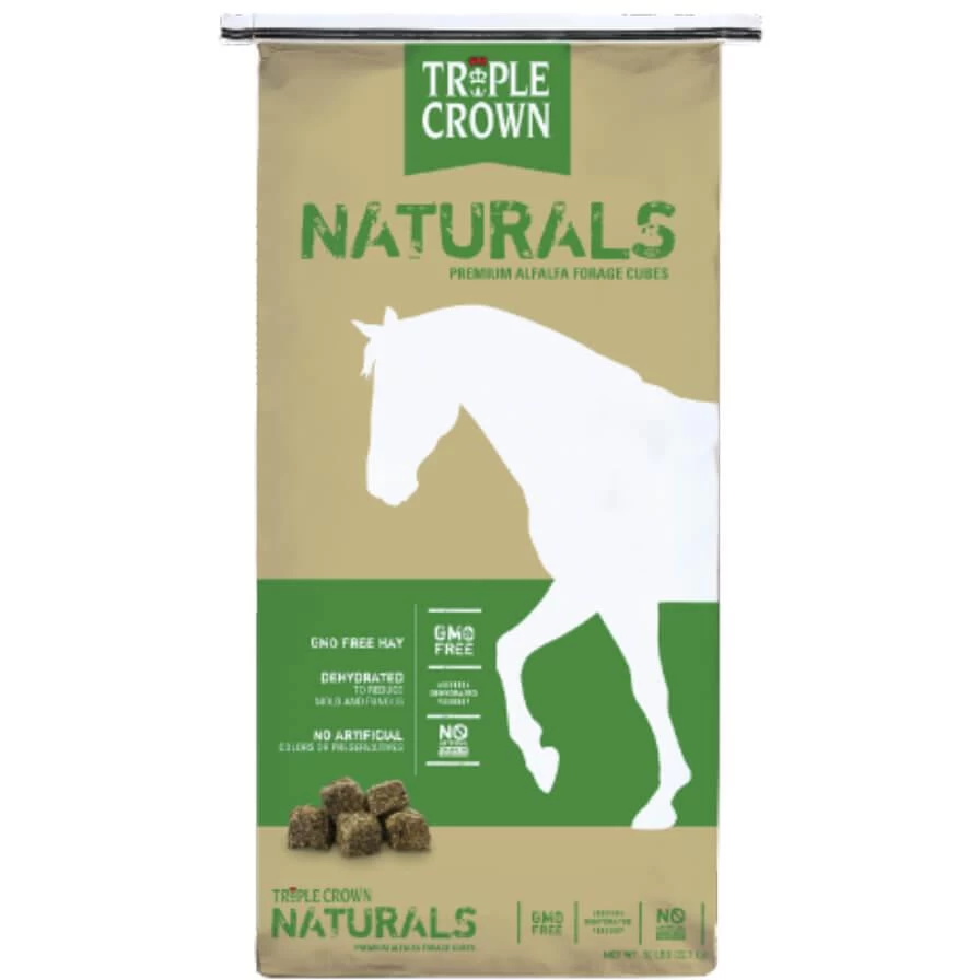 Triple Crown Naturals Premium Alfalfa Forage Cubes - 50 Lbs - 50LB 1 Triple Crown Naturals Premium Alfalfa Forage Cubes - 50 Lbs - 50LB