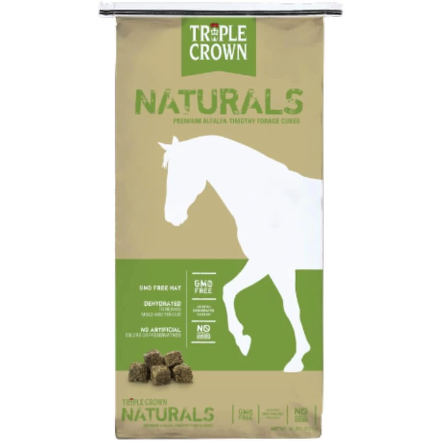 Triple Crown Naturals Premium Alfalfa-Timothy Forage Cubes - 50 Lbs - 50LB 1 Triple Crown Naturals Premium Alfalfa-Timothy Forage Cubes - 50 Lbs - 50LB