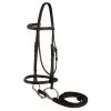 Gatsby Fancy Stitched Raised Bridle - Havana
