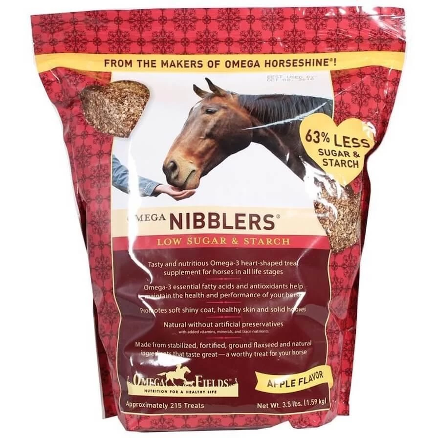 Omega Nibblers Apple Flavored Horse Treat Supplement - 3.5 Lbs - Apple 1 Omega Nibblers Apple Flavored Horse Treat Supplement - 3.5 Lbs - Apple