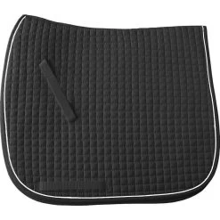 Cotton Quilted Dressage Square Pad With Piping - Extra Long - DREXLONG