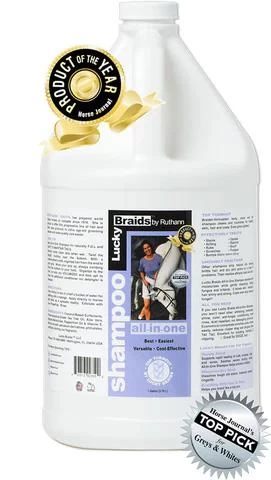 Lucky Braids All-In-One Horse Shampoo - GALLON 1 Lucky Braids All-In-One Horse Shampoo - GALLON