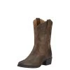 Kid's Heritage Western Boot - Distressed Brown