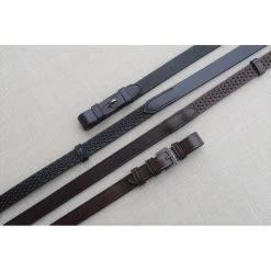 3/4" Pebble Grip Reins With Stops - Australian Nut