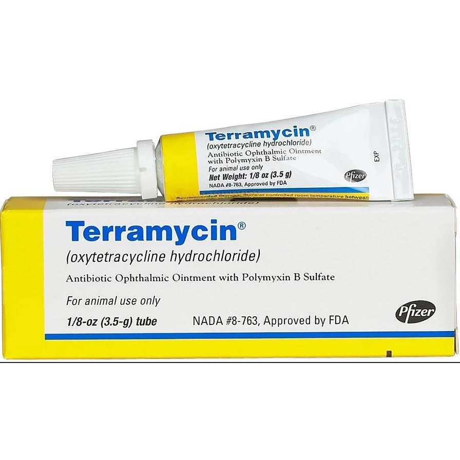 Terramycin (Oxytetracycline Hydrochloride) Antibiotic Ophthalmic Ointment - NA 1 Terramycin (Oxytetracycline Hydrochloride) Antibiotic Ophthalmic Ointment - NA
