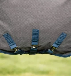 Rhino® Hexstop Plus With Vari-Layer Turnout (250g Medium) - Grey With Indigo And Navy -Equestrian Supplies AABPK2 C