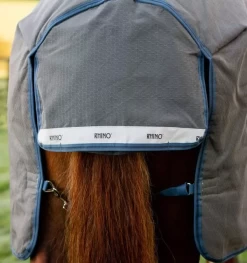 Rhino® Hexstop Plus With Vari-Layer Turnout (250g Medium) - Grey With Indigo And Navy -Equestrian Supplies AABPK2 E