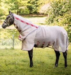 Rambo® Protector Fly Sheet. Disc Closure - Oatmeal And Cherry