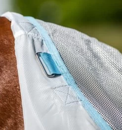Amigo® AmECO Bug Buster Sheet - Silver And Skyblue -Equestrian Supplies AFRRK0 C
